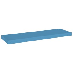 vidaXL Schweberegal Blau 80x23,5x3,8 cm MDF