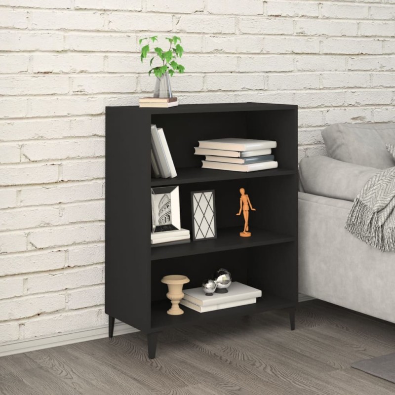 vidaXL Sideboard Schwarz 69,5x32,5x90 cm Holzwerkstoff vidaXL Sideboard Schwarz 69,5x32,5x90 cm Holzwerkstoff