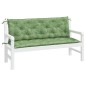 Gartenbank-Auflagen 2 Stk. Blattmuster 150x50x7 cm Stoff Gartenbank-Auflagen 2 Stk. Blattmuster 150x50x7 cm Stoff