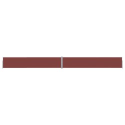 vidaXL Ausziehbare Seitenmarkise 140x1200 cm Braun