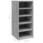vidaXL Schuhschrank Betongrau 31,5x35x70 cm Holzwerkstoff vidaXL Schuhschrank Betongrau 31,5x35x70 cm Holzwerkstoff