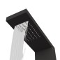 vidaXL Duschpaneel-System Aluminium Schwarz vidaXL Duschpaneel-System Aluminium Schwarz