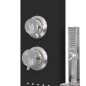 vidaXL Duschpaneel-System Aluminium Schwarz vidaXL Duschpaneel-System Aluminium Schwarz