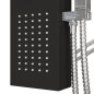 vidaXL Duschpaneel-System Aluminium Schwarz vidaXL Duschpaneel-System Aluminium Schwarz
