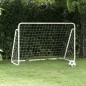 vidaXL Fußballtor mit Netz Weiß 180x90x120 cm Stahl vidaXL Fußballtor mit Netz Weiß 180x90x120 cm Stahl