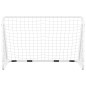 vidaXL Fußballtor mit Netz Weiß 180x90x120 cm Stahl vidaXL Fußballtor mit Netz Weiß 180x90x120 cm Stahl
