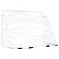 vidaXL Fußballtor mit Netz Weiß 180x90x120 cm Stahl vidaXL Fußballtor mit Netz Weiß 180x90x120 cm Stahl