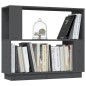 vidaXL Bücherregal/Raumteiler Grau 80x25x70 cm Massivholz Kiefer vidaXL Bücherregal/Raumteiler Grau 80x25x70 cm Massivholz Kiefer
