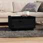 vidaXL Couchtisch Schwarz 55x56x32 cm Massivholz Kiefer vidaXL Couchtisch Schwarz 55x56x32 cm Massivholz Kiefer