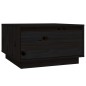 vidaXL Couchtisch Schwarz 55x56x32 cm Massivholz Kiefer vidaXL Couchtisch Schwarz 55x56x32 cm Massivholz Kiefer