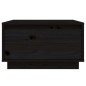 vidaXL Couchtisch Schwarz 55x56x32 cm Massivholz Kiefer vidaXL Couchtisch Schwarz 55x56x32 cm Massivholz Kiefer