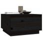 vidaXL Couchtisch Schwarz 55x56x32 cm Massivholz Kiefer vidaXL Couchtisch Schwarz 55x56x32 cm Massivholz Kiefer