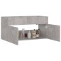 vidaXL Waschbeckenunterschrank Betongrau 90x38,5x46 cm Holzwerkstoff vidaXL Waschbeckenunterschrank Betongrau 90x38,5x46 cm Holzwerkstoff