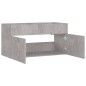 vidaXL Waschbeckenunterschrank Betongrau 90x38,5x46 cm Holzwerkstoff vidaXL Waschbeckenunterschrank Betongrau 90x38,5x46 cm Holzwerkstoff