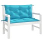 Gartenbank-Auflagen 2 Stk. Türkis 100x50x7 cm Stoff Gartenbank-Auflagen 2 Stk. Türkis 100x50x7 cm Stoff