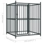 vidaXL Outdoor-Hundezwinger mit Überdachung 120x120x150 cm vidaXL Outdoor-Hundezwinger mit Überdachung 120x120x150 cm