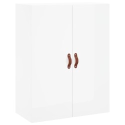 vidaXL Wandschrank Hochglanz-Weiß 69,5x34x90 cm