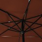vidaXL Sonnenschirm mit Alu-Mast 3-lagig Terracotta-Rot 2,5x2,5 m vidaXL Sonnenschirm mit Alu-Mast 3-lagig Terracotta-Rot 2,5x2,5 m