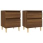 vidaXL Nachttische 2 Stk. Braun Eichen-Optik 40x35x50 cm vidaXL Nachttische 2 Stk. Braun Eichen-Optik 40x35x50 cm