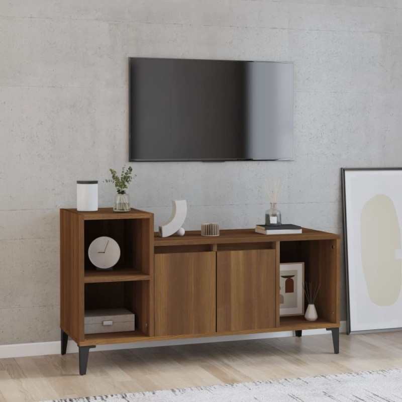vidaXL TV-Schrank Braun Eichen-Optik 100x35x55 cm Holzwerkstoff vidaXL TV-Schrank Braun Eichen-Optik 100x35x55 cm Holzwerkstoff