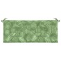 Gartenbank-Auflagen 2 Stk. Blattmuster 120x50x7 cm Stoff Gartenbank-Auflagen 2 Stk. Blattmuster 120x50x7 cm Stoff