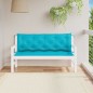 Gartenbank-Auflagen 2 Stk. Türkis 150x50x7 cm Stoff Gartenbank-Auflagen 2 Stk. Türkis 150x50x7 cm Stoff