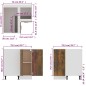 vidaXL Küchenschrank Räuchereiche 75,5x75,5x80,5 cm Holzwerkstoff vidaXL Küchenschrank Räuchereiche 75,5x75,5x80,5 cm Holzwerkstoff