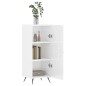 vidaXL Sideboard Hochglanz-Weiß 34,5x34x90 cm Holzwerkstoff vidaXL Sideboard Hochglanz-Weiß 34,5x34x90 cm Holzwerkstoff