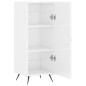 vidaXL Sideboard Hochglanz-Weiß 34,5x34x90 cm Holzwerkstoff vidaXL Sideboard Hochglanz-Weiß 34,5x34x90 cm Holzwerkstoff