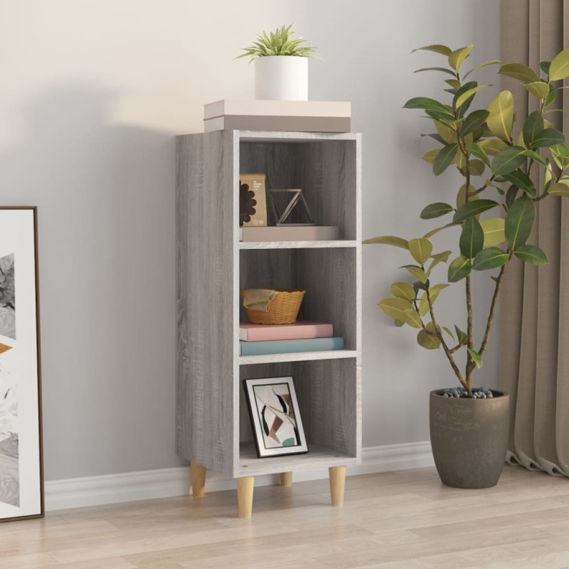 vidaXL Sideboard Grau Sonoma 34,5x32,5x90 cm Holzwerkstoff vidaXL Sideboard Grau Sonoma 34,5x32,5x90 cm Holzwerkstoff