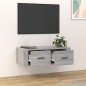 vidaXL TV-Wandschrank Grau Sonoma 80x36x25 cm Holzwerkstoff vidaXL TV-Wandschrank Grau Sonoma 80x36x25 cm Holzwerkstoff