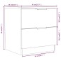 vidaXL Nachttische 2 Stk. Sonoma-Eiche Holzwerkstoff vidaXL Nachttische 2 Stk. Sonoma-Eiche Holzwerkstoff