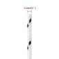 vidaXL Bootsseil Geflochten Weiß 2 mmx50 m Polyester vidaXL Bootsseil Geflochten Weiß 2 mmx50 m Polyester