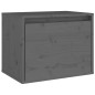 vidaXL Wandschrank Grau 45x30x35 cm Massivholz Kiefer vidaXL Wandschrank Grau 45x30x35 cm Massivholz Kiefer