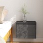 vidaXL Wandschrank Grau 45x30x35 cm Massivholz Kiefer vidaXL Wandschrank Grau 45x30x35 cm Massivholz Kiefer