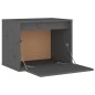 vidaXL Wandschrank Grau 45x30x35 cm Massivholz Kiefer vidaXL Wandschrank Grau 45x30x35 cm Massivholz Kiefer