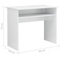 vidaXL Schreibtisch Hochglanz-Weiß 90x50x74 cm Holzwerkstoff vidaXL Schreibtisch Hochglanz-Weiß 90x50x74 cm Holzwerkstoff
