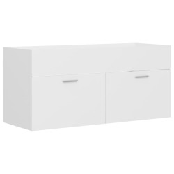 vidaXL Waschbeckenunterschrank Weiß 100x38,5x46 cm Holzwerkstoff