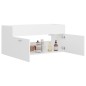 vidaXL Waschbeckenunterschrank Weiß 100x38,5x46 cm Holzwerkstoff