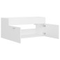 vidaXL Waschbeckenunterschrank Weiß 100x38,5x46 cm Holzwerkstoff