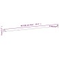 Gardinenstangen 2 Stk. Weiß und Silbern 90-130 cm Aluminium Gardinenstangen 2 Stk. Weiß und Silbern 90-130 cm Aluminium