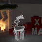 vidaXL Rentier Weihnachtsdekoration mit Mesh 306 LEDs 60x24x89 cm vidaXL Rentier Weihnachtsdekoration mit Mesh 306 LEDs 60x24x89 cm