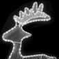 vidaXL Rentier Weihnachtsdekoration mit Mesh 306 LEDs 60x24x89 cm vidaXL Rentier Weihnachtsdekoration mit Mesh 306 LEDs 60x24x89 cm