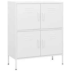 vidaXL Lagerschrank Weiß 80x35x101,5 cm Stahl    