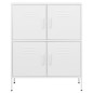 vidaXL Lagerschrank Weiß 80x35x101,5 cm Stahl vidaXL Lagerschrank Weiß 80x35x101,5 cm Stahl
