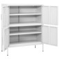 vidaXL Lagerschrank Weiß 80x35x101,5 cm Stahl vidaXL Lagerschrank Weiß 80x35x101,5 cm Stahl