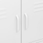 vidaXL Lagerschrank Weiß 80x35x101,5 cm Stahl vidaXL Lagerschrank Weiß 80x35x101,5 cm Stahl