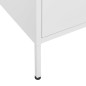 vidaXL Lagerschrank Weiß 80x35x101,5 cm Stahl vidaXL Lagerschrank Weiß 80x35x101,5 cm Stahl