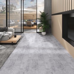 vidaXL PVC Laminat Dielen Selbstklebend 5,02 m² 2 mm Zementgrau