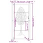 vidaXL Gartentor 105x180 cm Cortenstahl Baum-Design vidaXL Gartentor 105x180 cm Cortenstahl Baum-Design